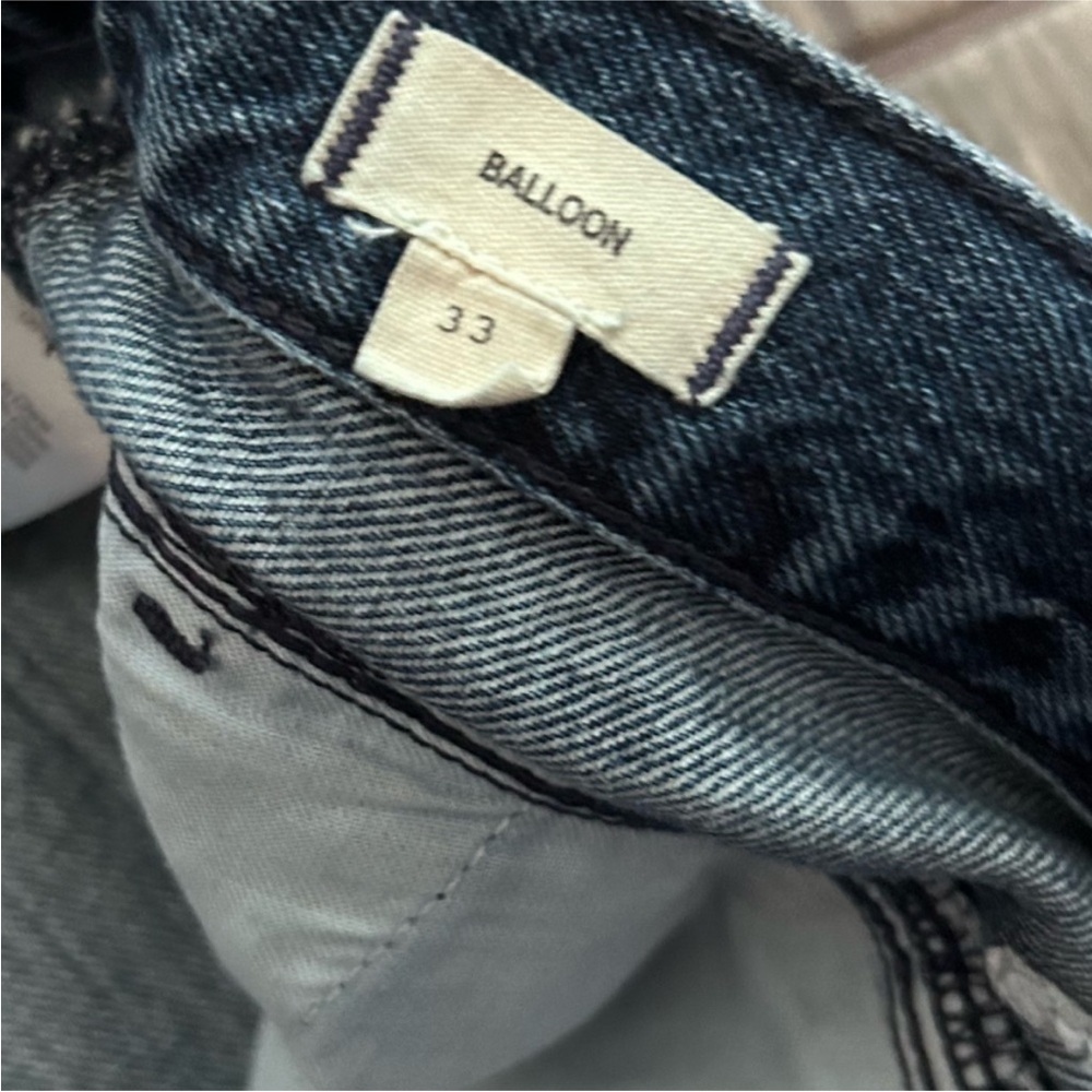 Madewell Balloon Jeans in Sandford Wash Sz 33 - Picture 8 of 8